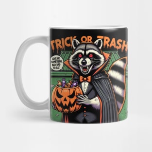 Trick Or Trash: Halloween Dracula Racoon Mug